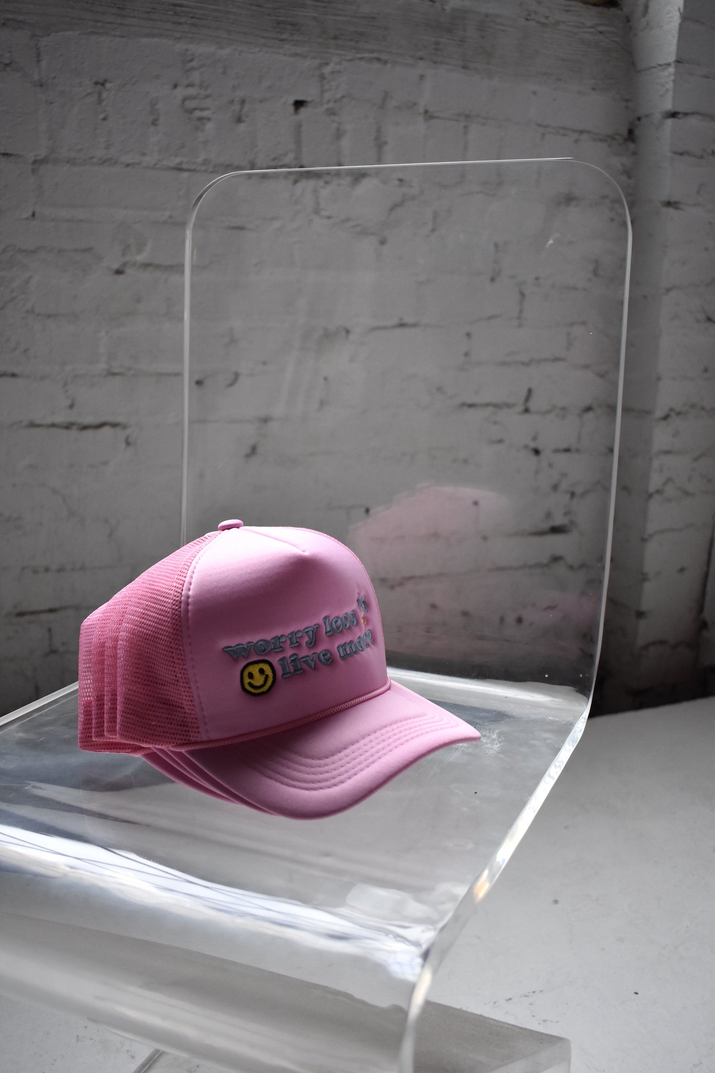WORRYLESSLIVEMORE Trucker Hat